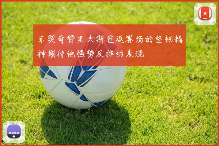 东契奇赞里夫斯重返赛场的坚韧精神期待他强势反弹的表现