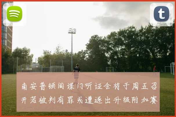 南安普顿间谍门听证会将于周五召开若被判有罪或遭逐出升级附加赛