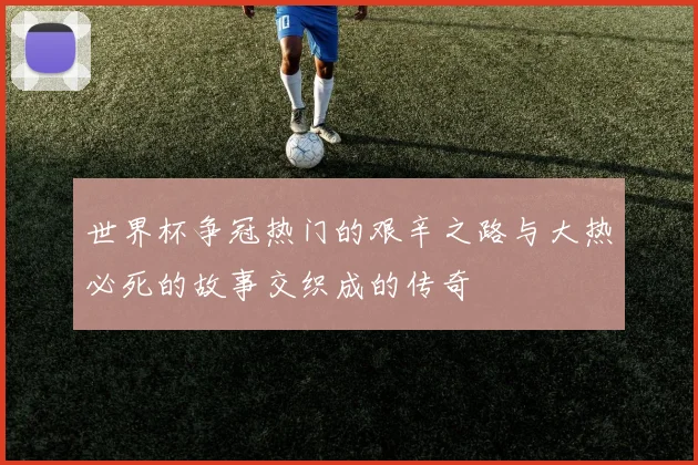 世界杯争冠热门的艰辛之路与大热必死的故事交织成的传奇